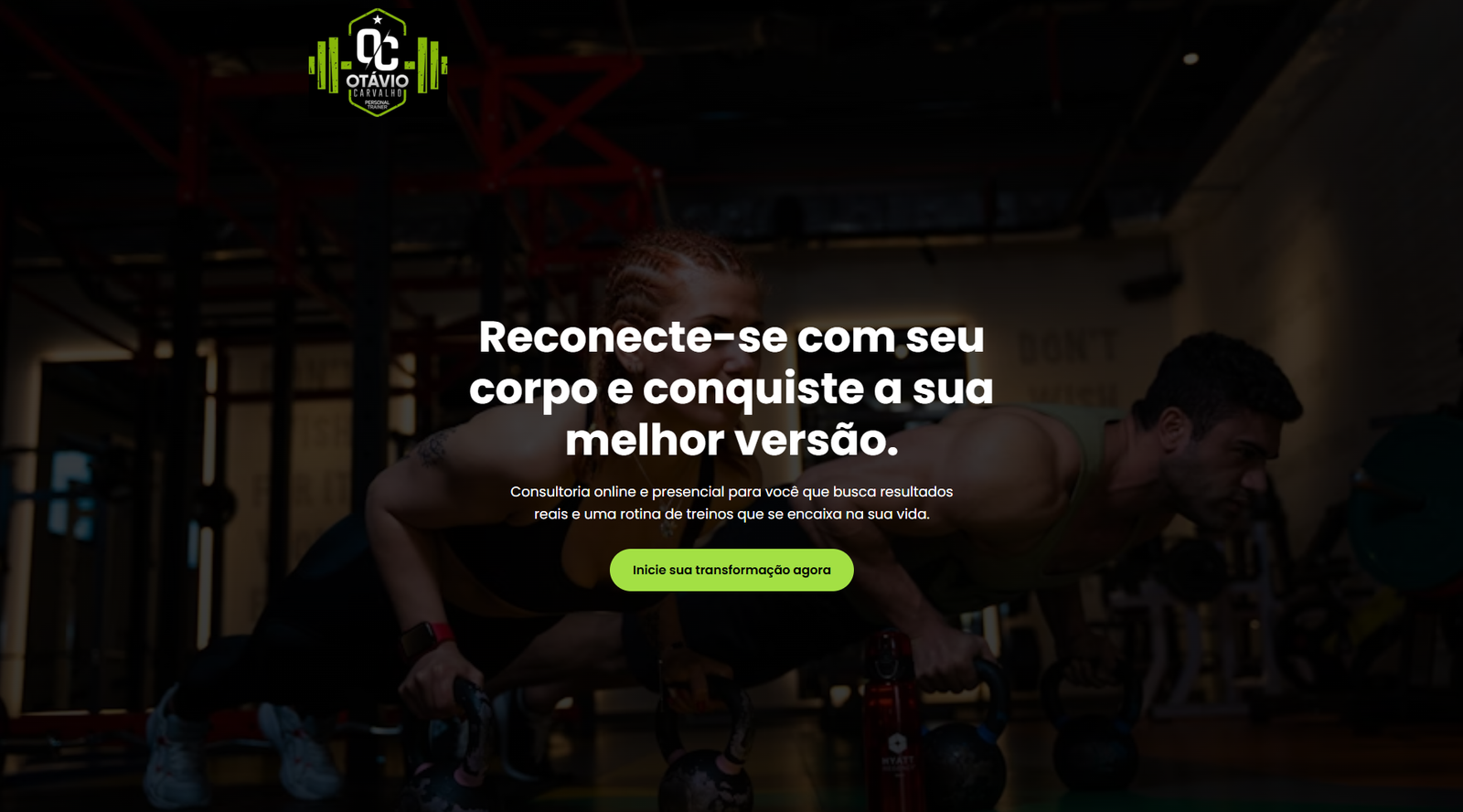 Landing Page Otávio Carvalho